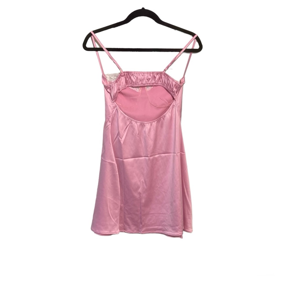 Rooscier women’s soft pink spaghetti strap satin slip Small NWOT - Picture 2 of 6